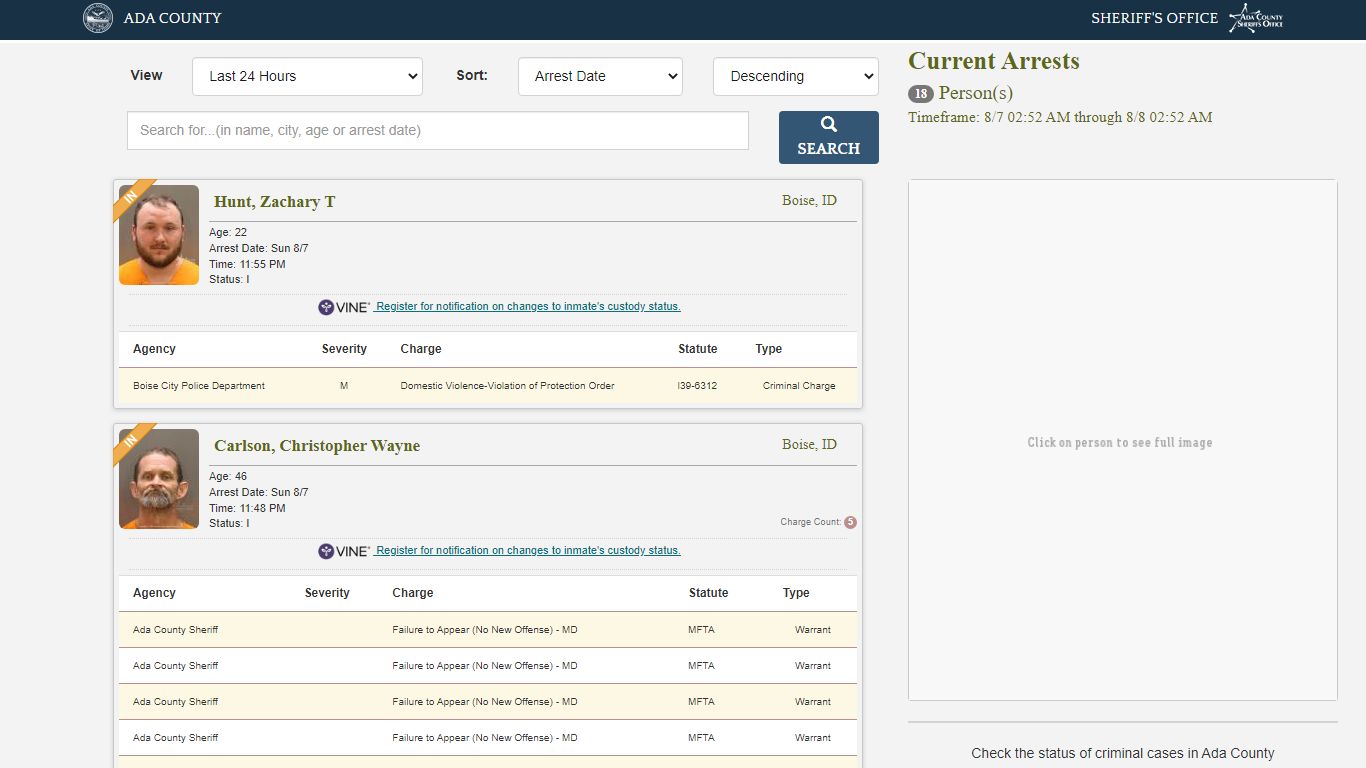 Arrests - apps.adacounty.id.gov